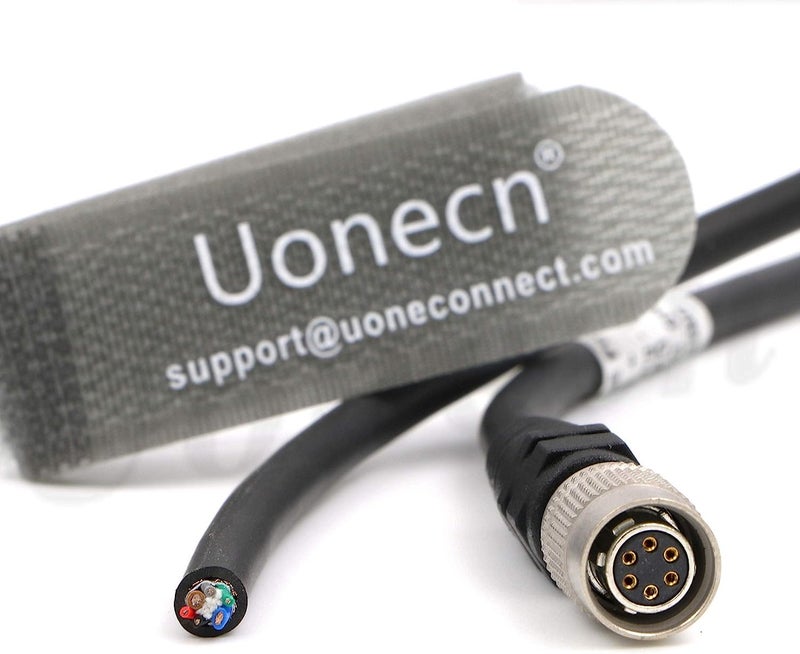 Uonecn Industrial Camera Power Trigger IO Signal Cable 6 Pin Hirose Female Plug for Basler AVT GIGE Sony CCD Industrial Camera 1 Meter - Image 2
